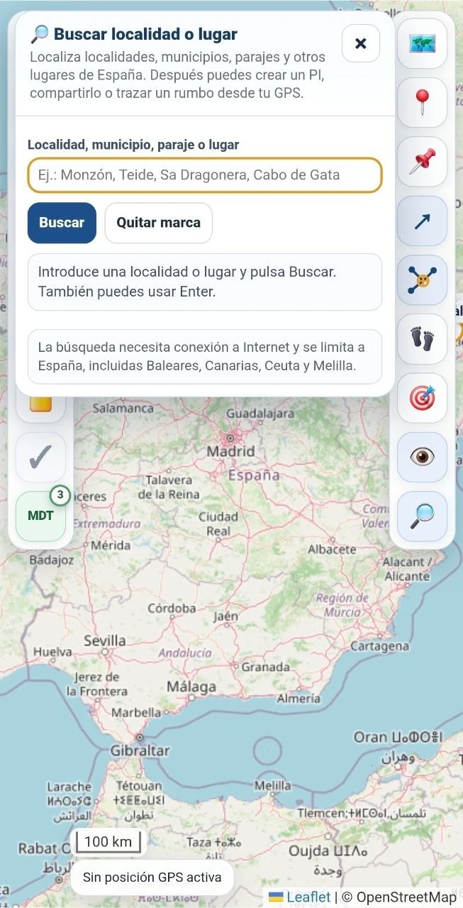 Buscador de localidades y lugares